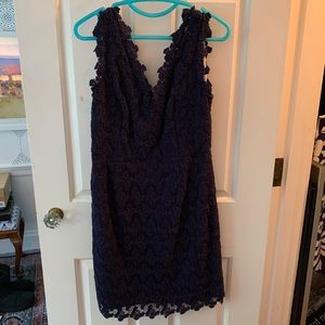 Beautiful Navy Butterly Lace Reeve Lilly Pulitzer